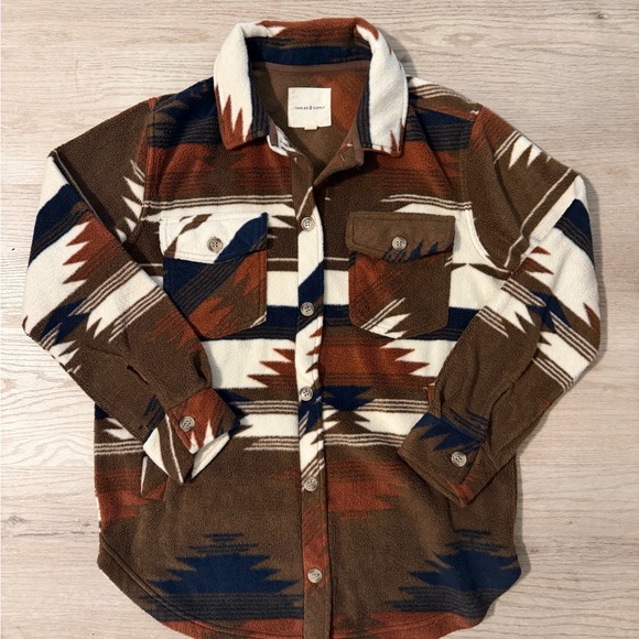Thread & Supply Aztec Patterned Fleece Jacket - Picture 4 of 8